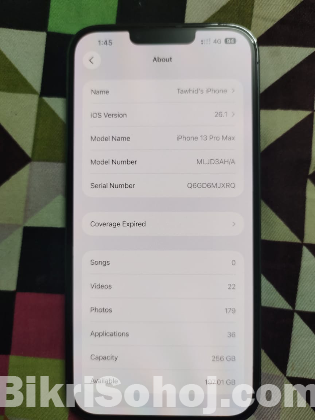 Iphone 13pro max Used